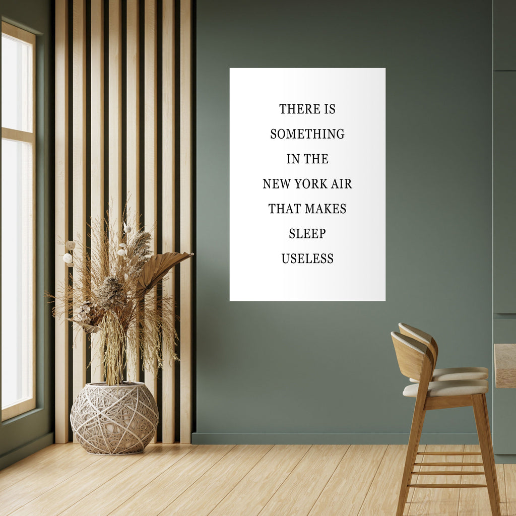 NEW YORK NIGHTS UNREST Poster Vertical Autocolante