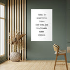 NEW YORK NIGHTS UNREST Poster Vertical Autocolante