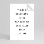 NEW YORK NIGHTS UNREST Poster Vertical Autocolante