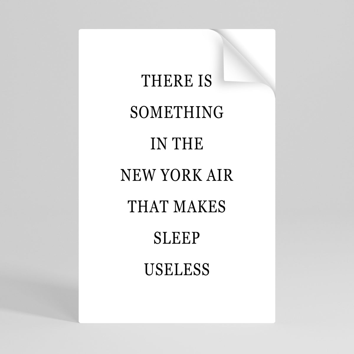 NEW YORK NIGHTS UNREST Póster Autocolante Vertical
