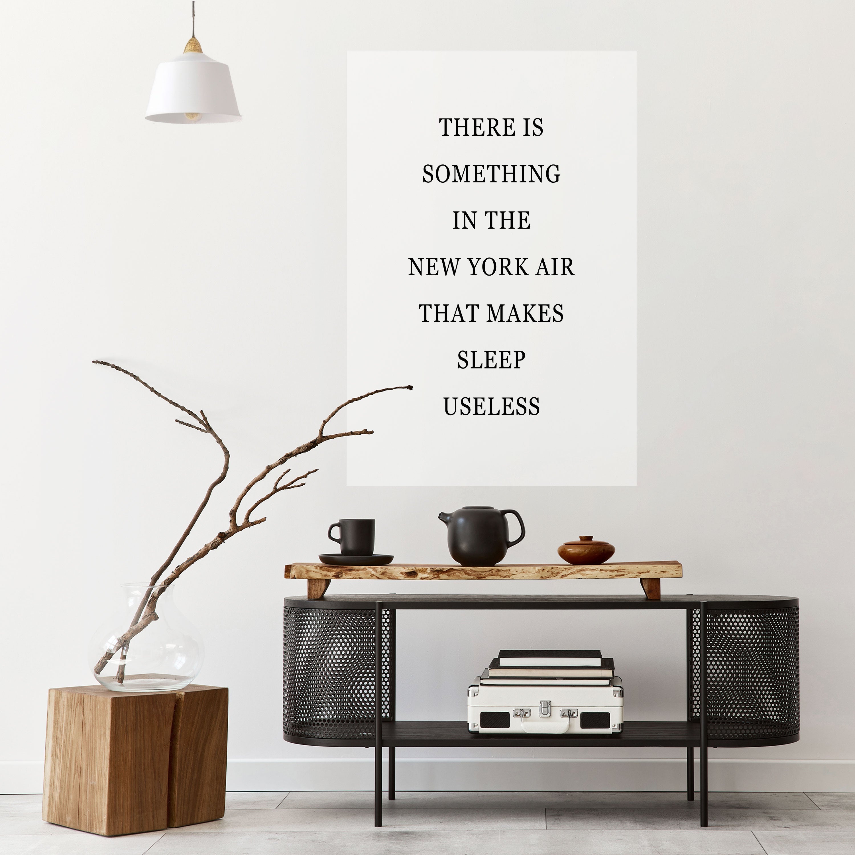 NEW YORK NIGHTS UNREST Poster Vertical Autocolante