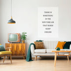 NEW YORK NIGHTS UNREST Poster Vertical Autocolante