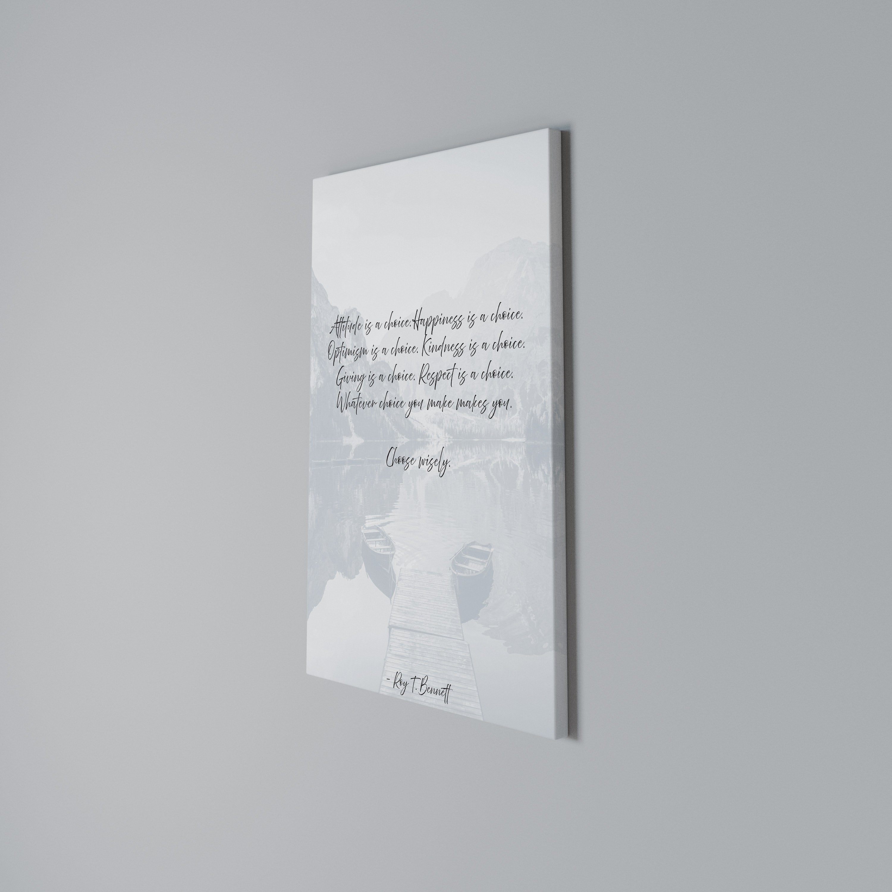 CHOICES IN REFLECTION Vertical Canvas Print