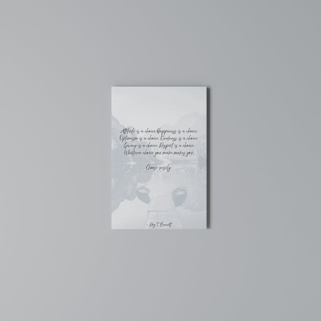 CHOICES IN REFLECTION Vertical Canvas Print