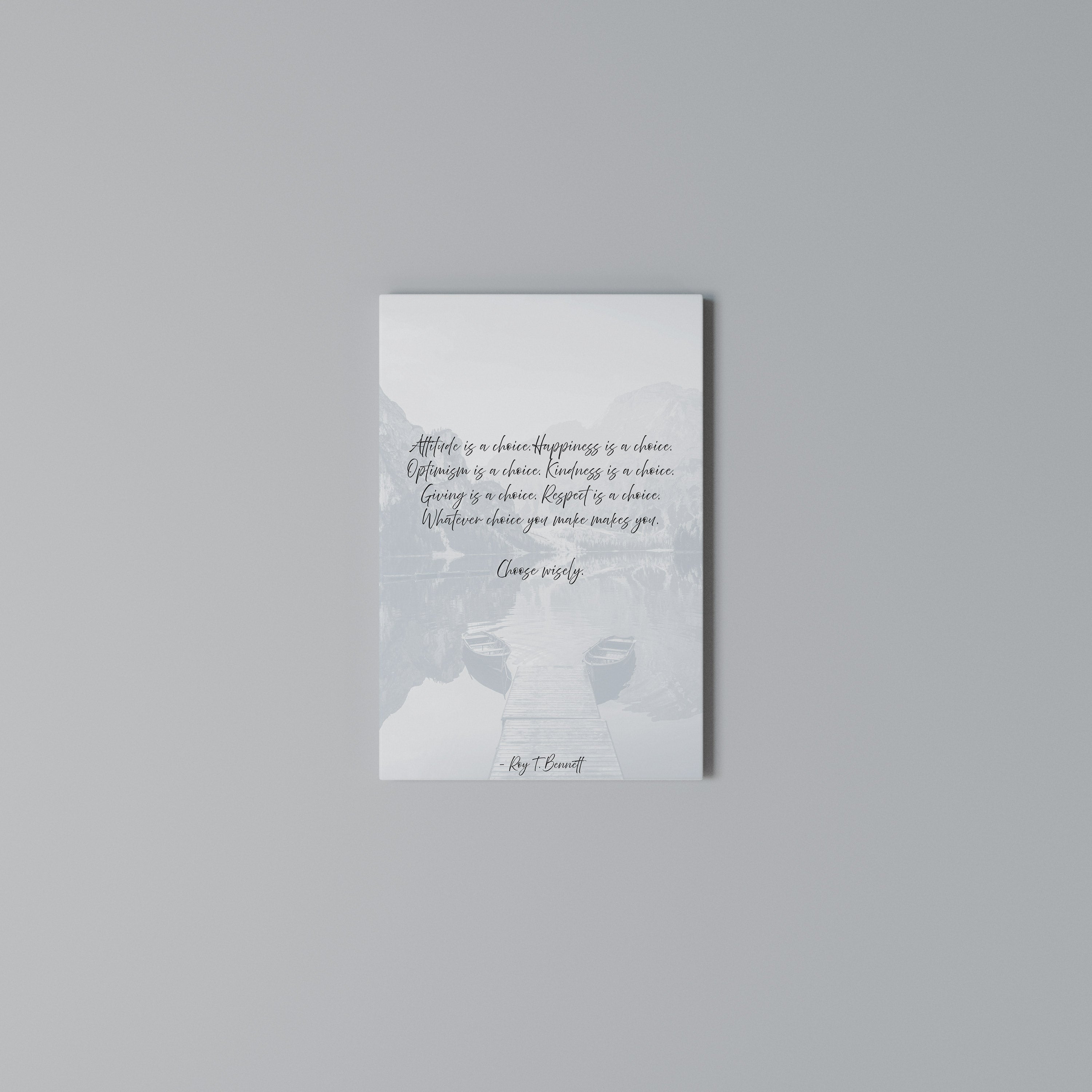 CHOICES IN REFLECTION Vertical Canvas Print