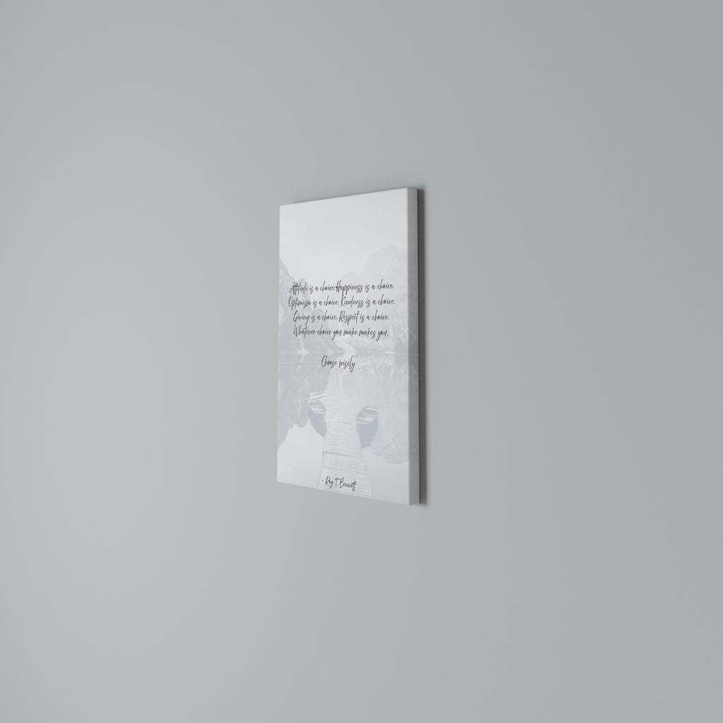 CHOICES IN REFLECTION Vertical Canvas Print