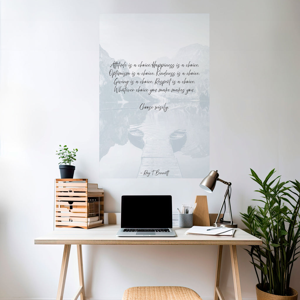 CHOICES IN REFLECTION Peel and Stick Vertical Poster