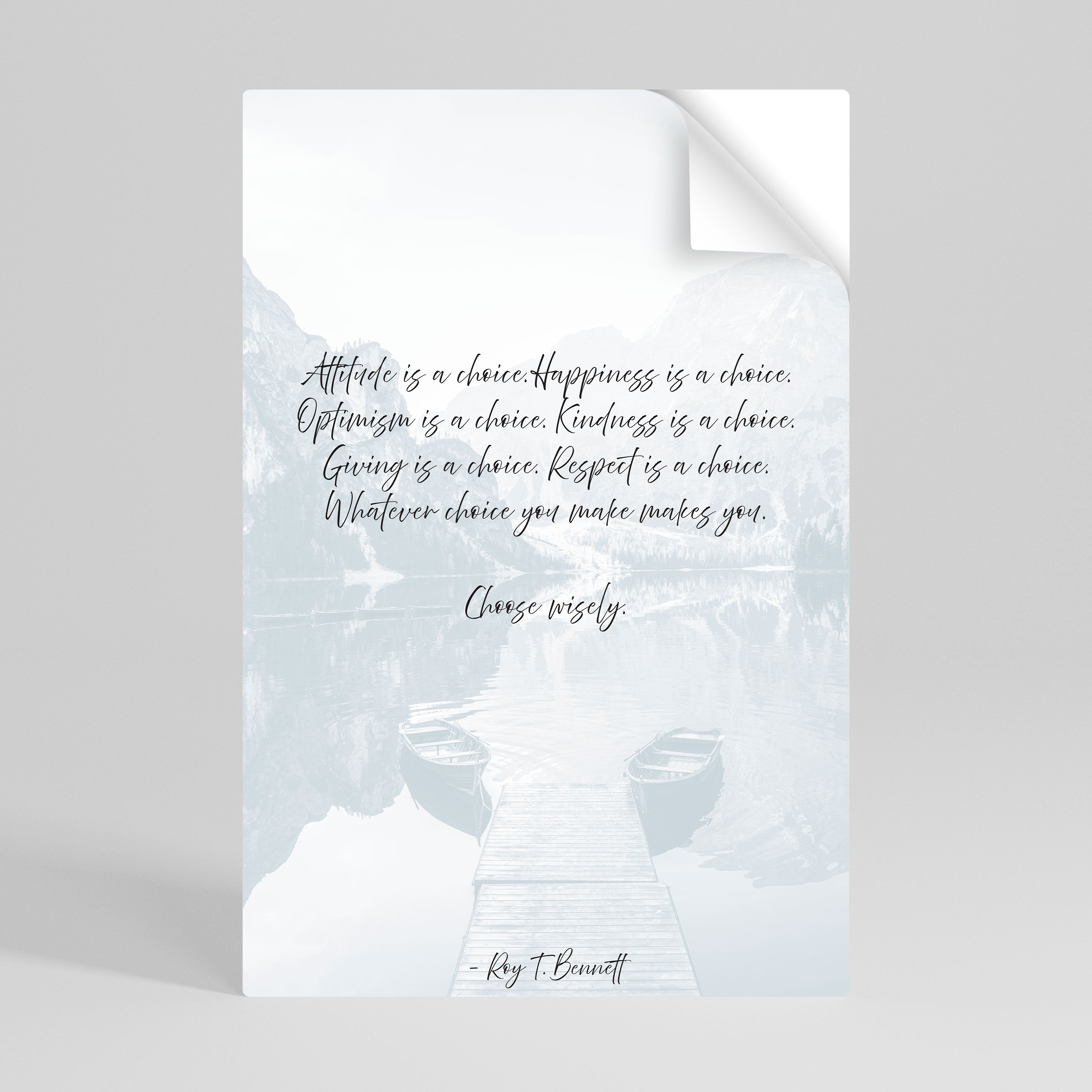 CHOICES IN REFLECTION Poster Vertical Autocolante