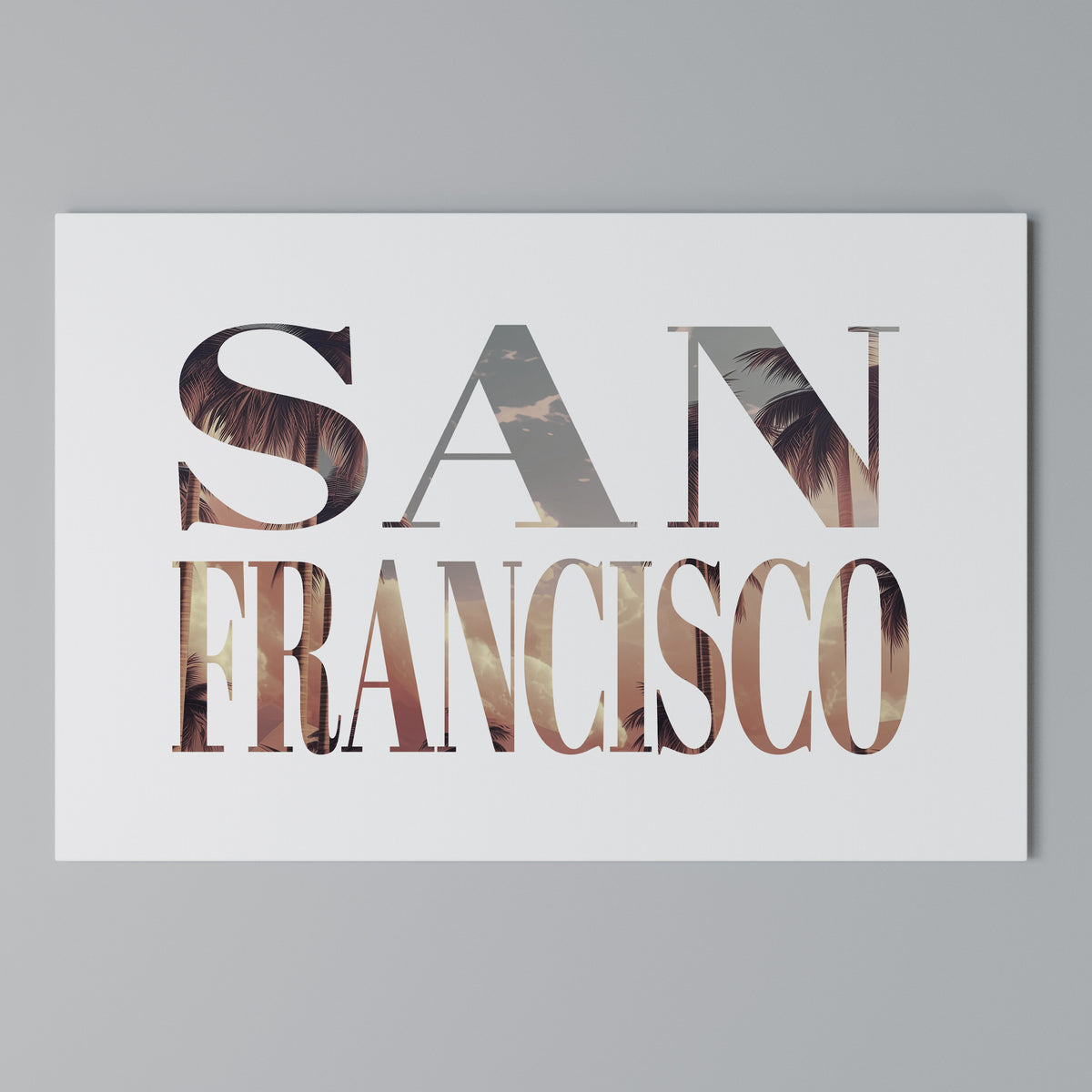 SAN FRANCISCO Horizontal Canvas Print