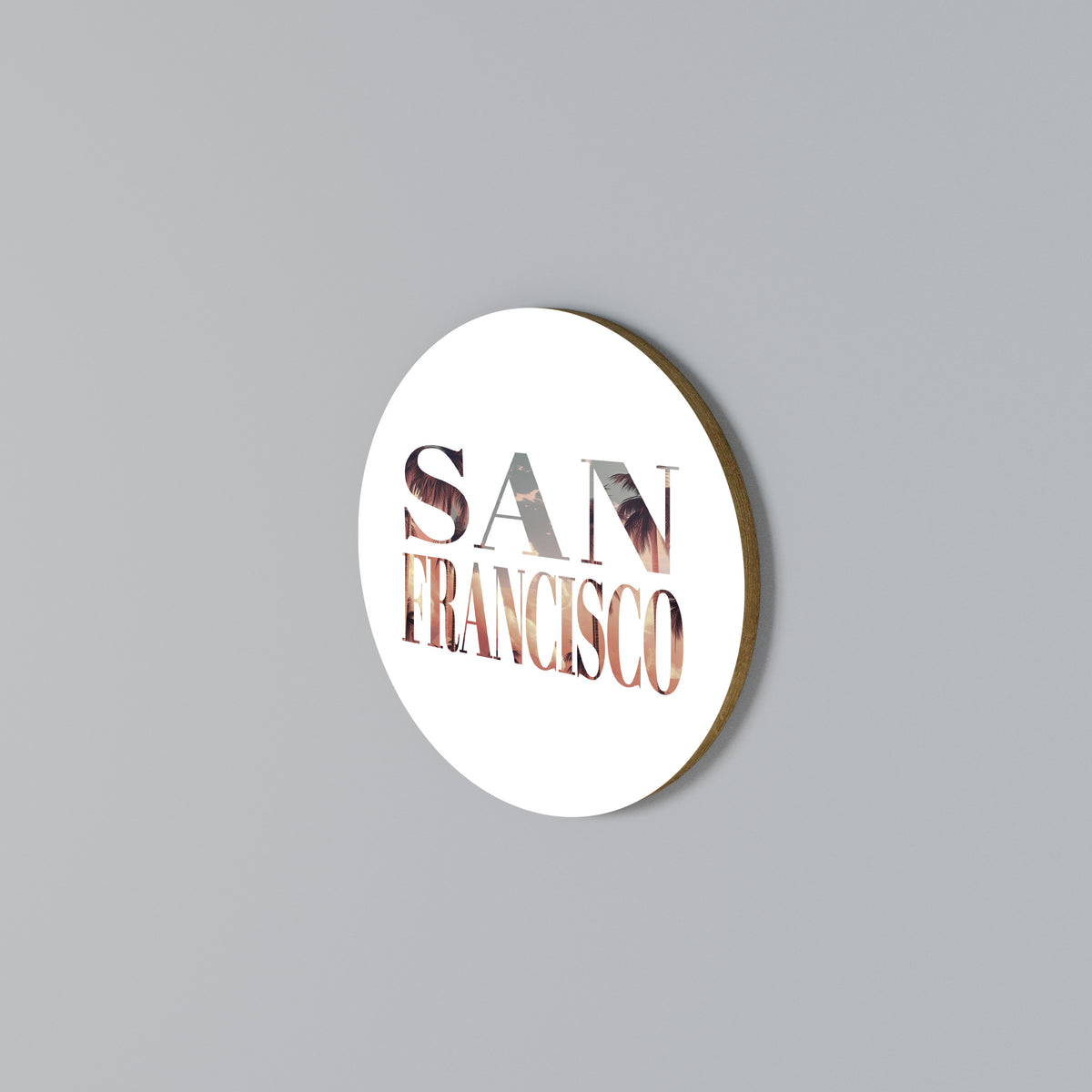 SAN FRANCISCO Arte de Parede Redonda