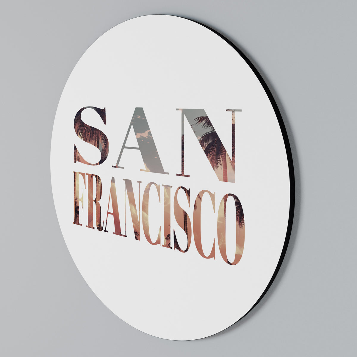 SAN FRANCISCO Arte de Parede Redonda