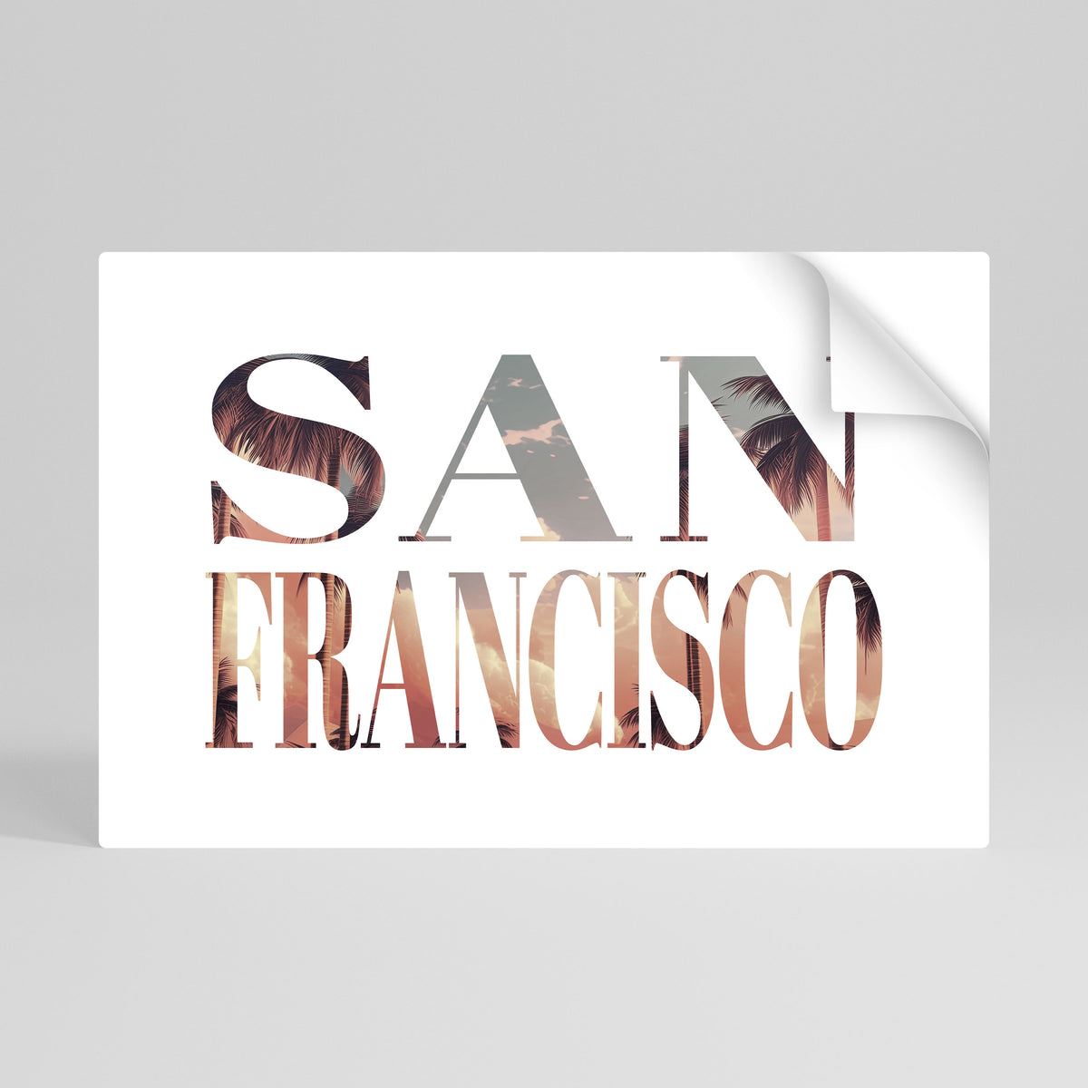 SAN FRANCISCO Póster Autocolante Horizontal