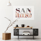 SAN FRANCISCO Peel and Stick Horizontal Poster