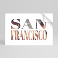 SAN FRANCISCO Peel and Stick Horizontal Poster