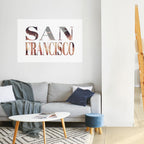 SAN FRANCISCO Peel and Stick Horizontal Poster