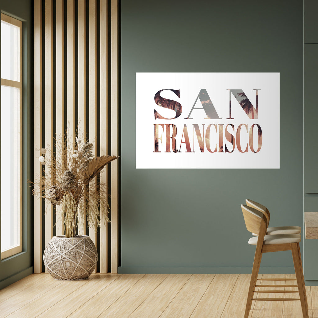 SAN FRANCISCO Peel and Stick Horizontal Poster