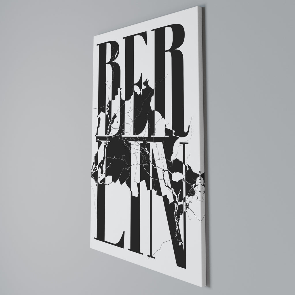 BOLD HORIZONS OF BERLIN Quadro em tela vertical