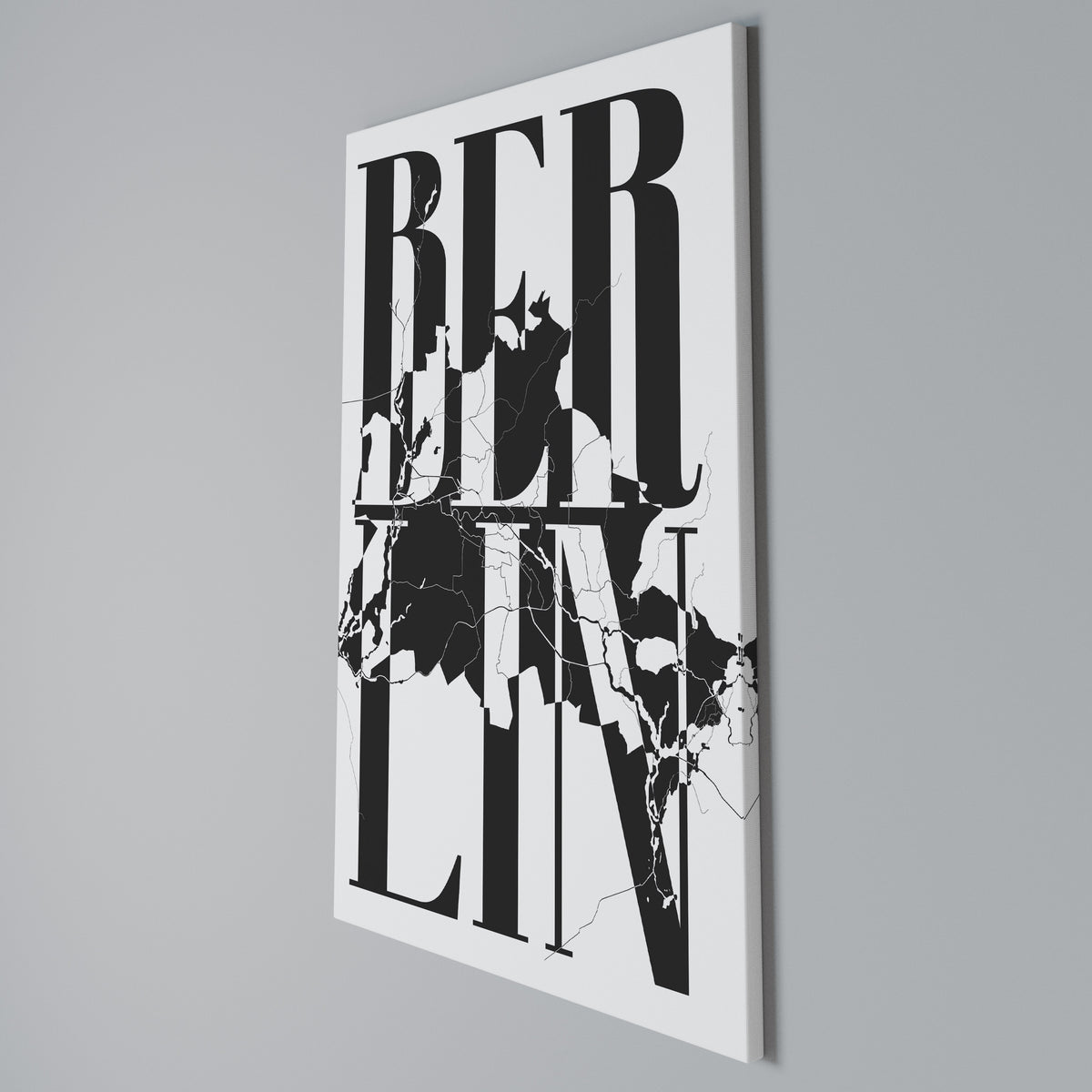 BOLD HORIZONS OF BERLIN Quadro em tela vertical