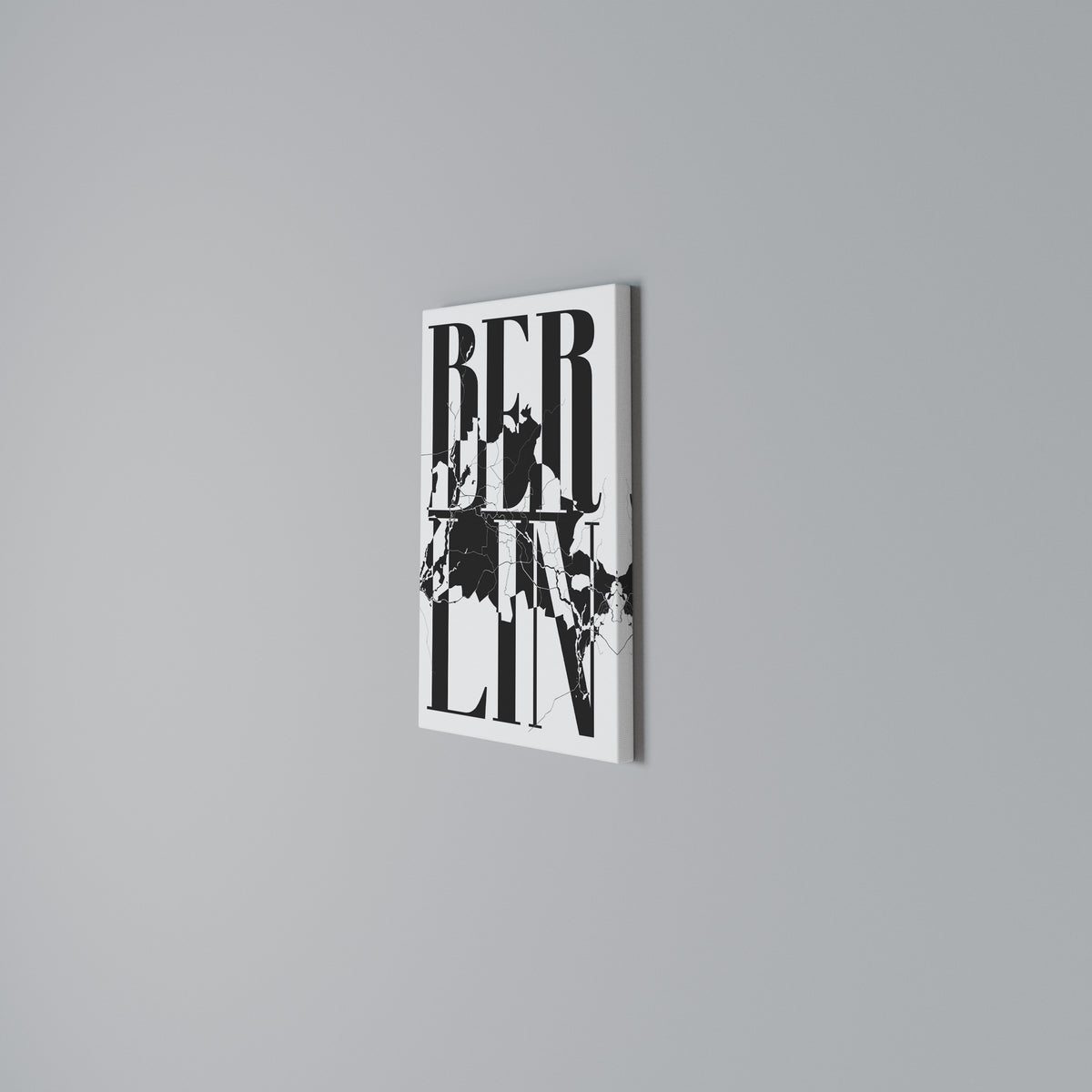 BOLD HORIZONS OF BERLIN Quadro em tela vertical