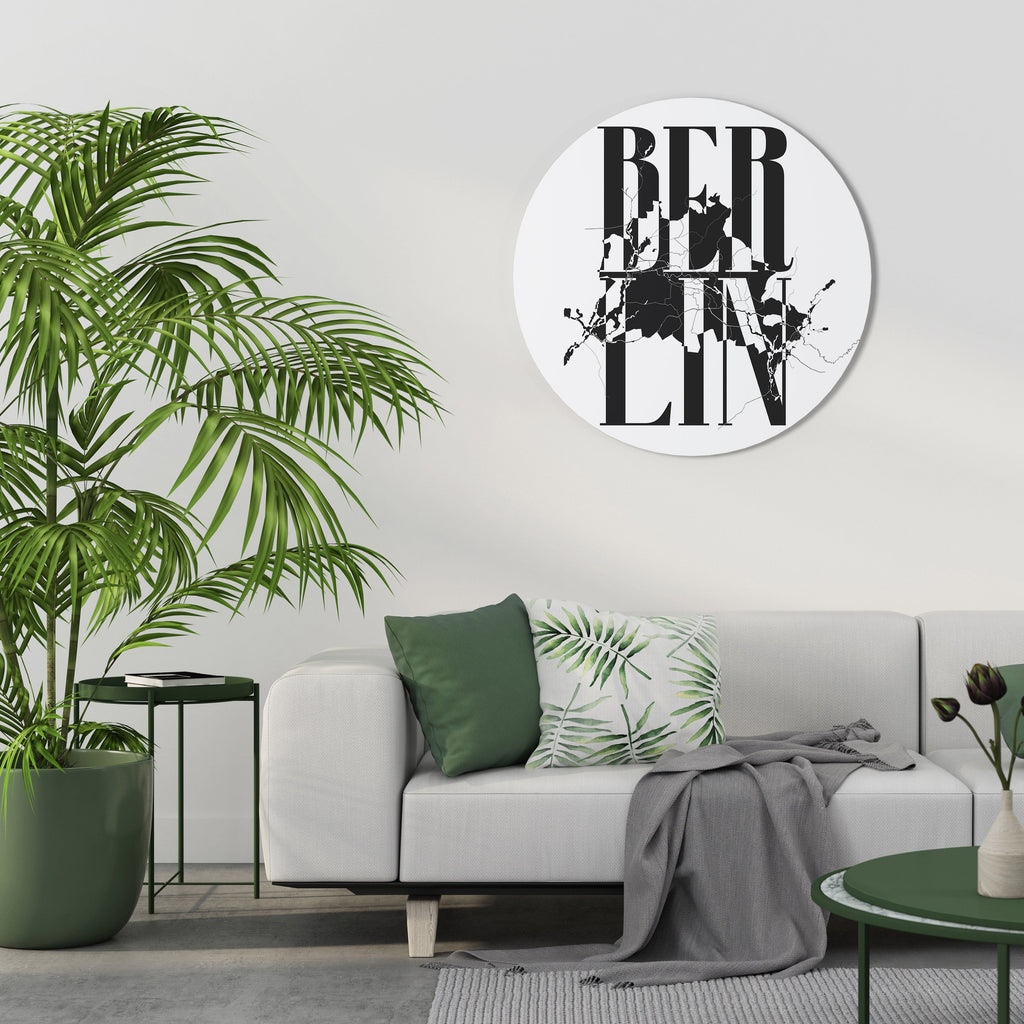 BOLD HORIZONS OF BERLIN Round Wall Art