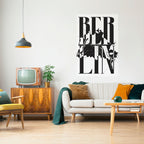 BOLD HORIZONS OF BERLIN Poster Vertical Autocolante