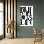 BOLD HORIZONS OF BERLIN Poster Vertical Autocolante