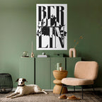 BOLD HORIZONS OF BERLIN Poster Vertical Autocolante