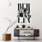 BOLD HORIZONS OF BERLIN Poster Vertical Autocolante