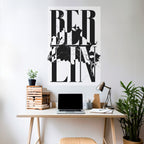 BOLD HORIZONS OF BERLIN Poster Vertical Autocolante