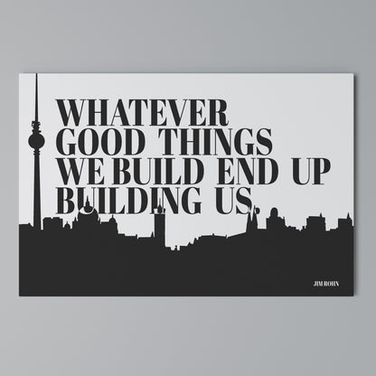 BUILDING OUR LEGACY Horizontal Canvas Print