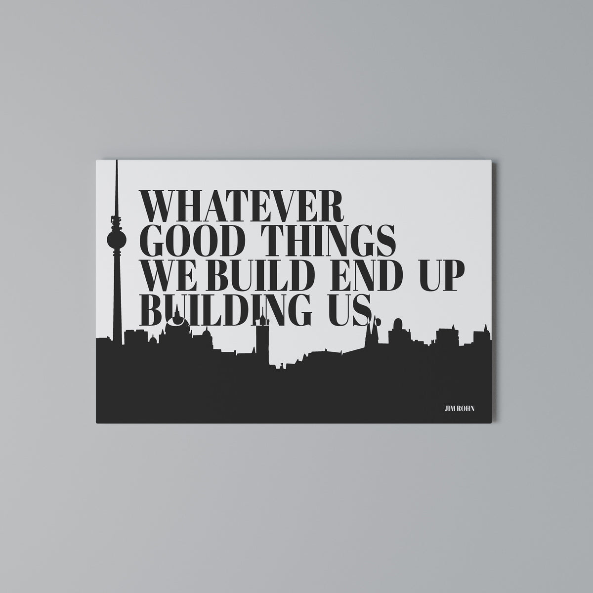 BUILDING OUR LEGACY Horizontal Canvas Print