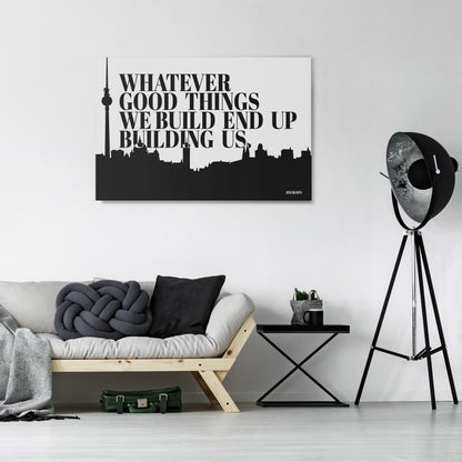 BUILDING OUR LEGACY Horizontal Canvas Print