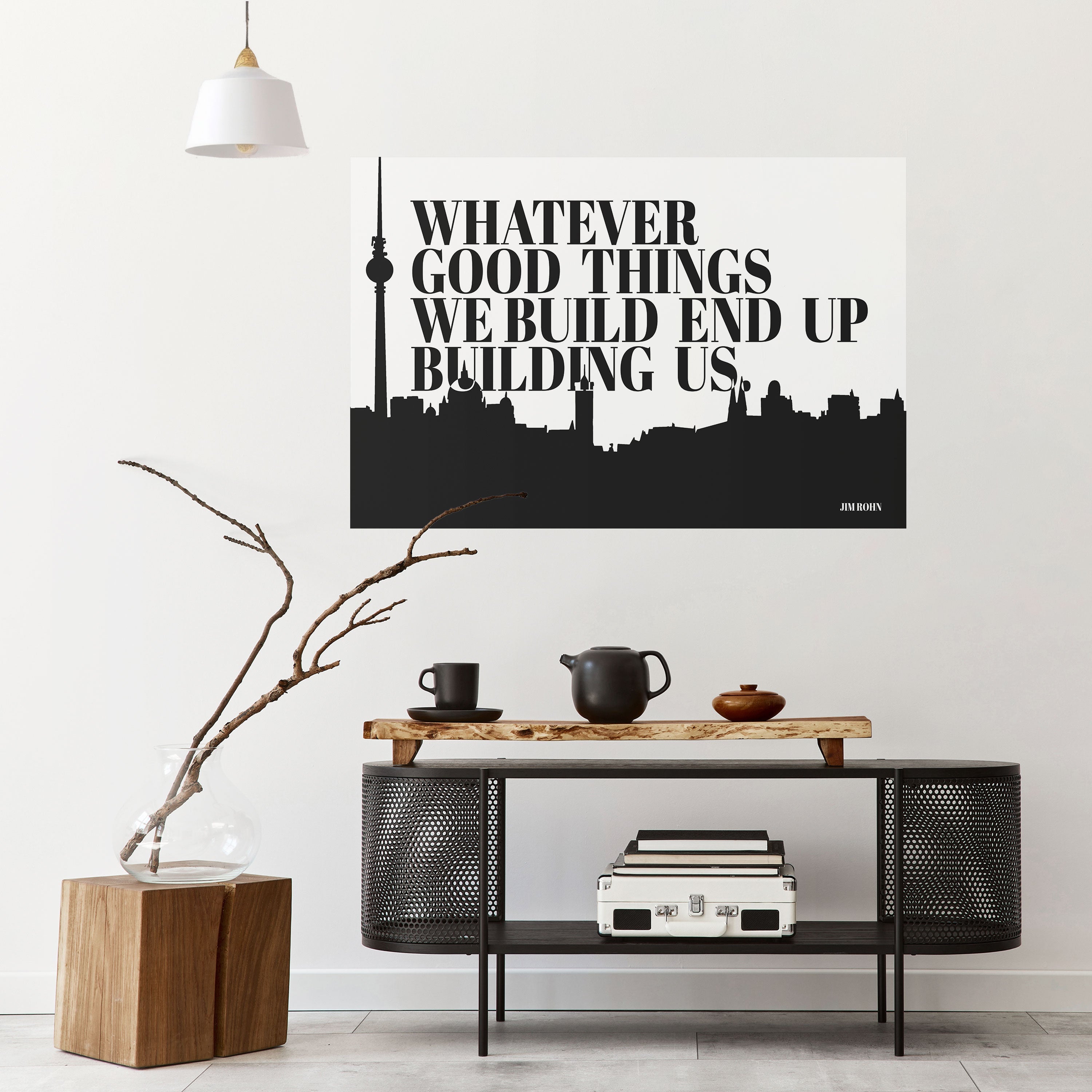 BUILDING OUR LEGACY Peel and Stick Horizontal Poster