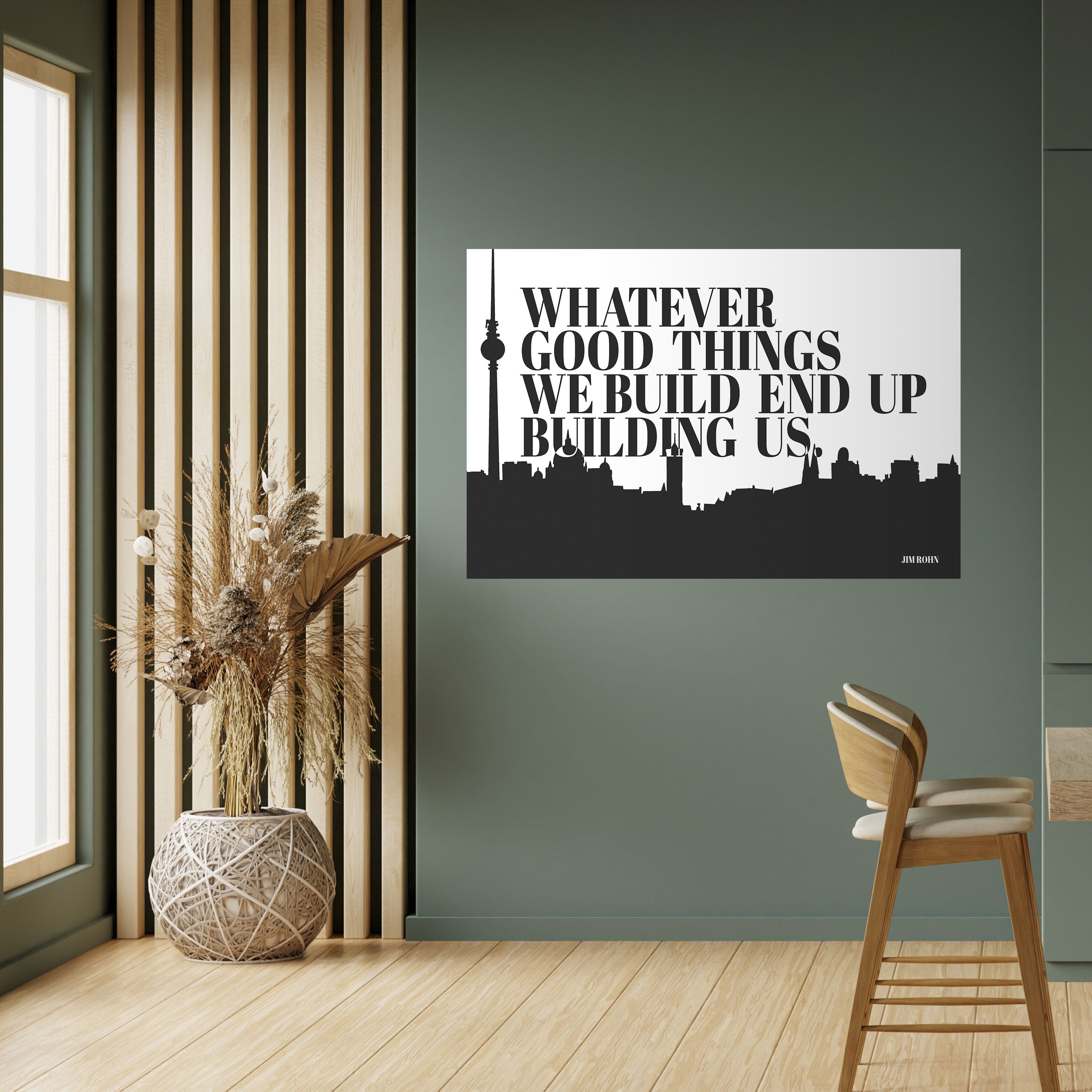 BUILDING OUR LEGACY Peel and Stick Horizontal Poster