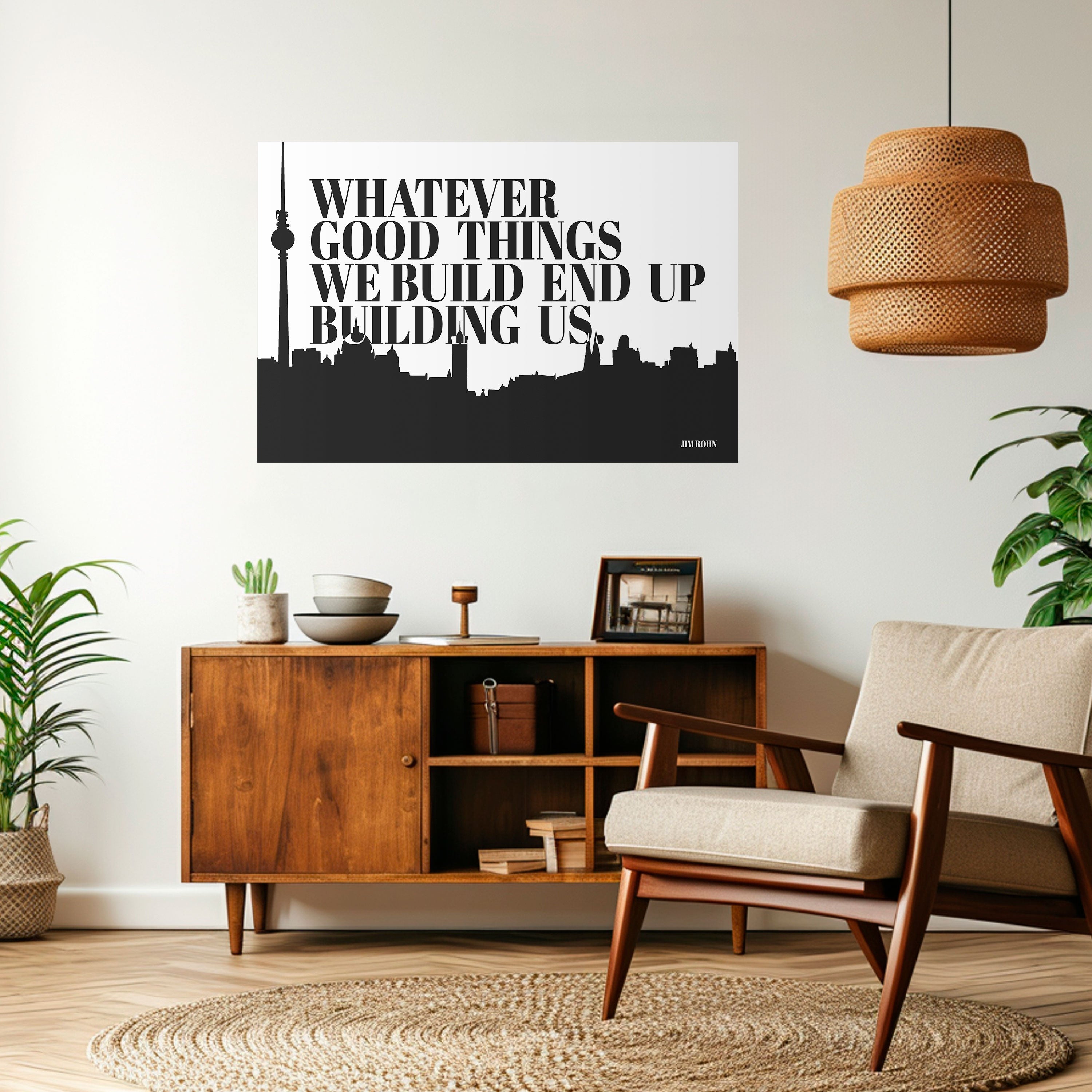 BUILDING OUR LEGACY Peel and Stick Horizontal Poster