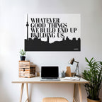 BUILDING OUR LEGACY Peel and Stick Horizontal Poster