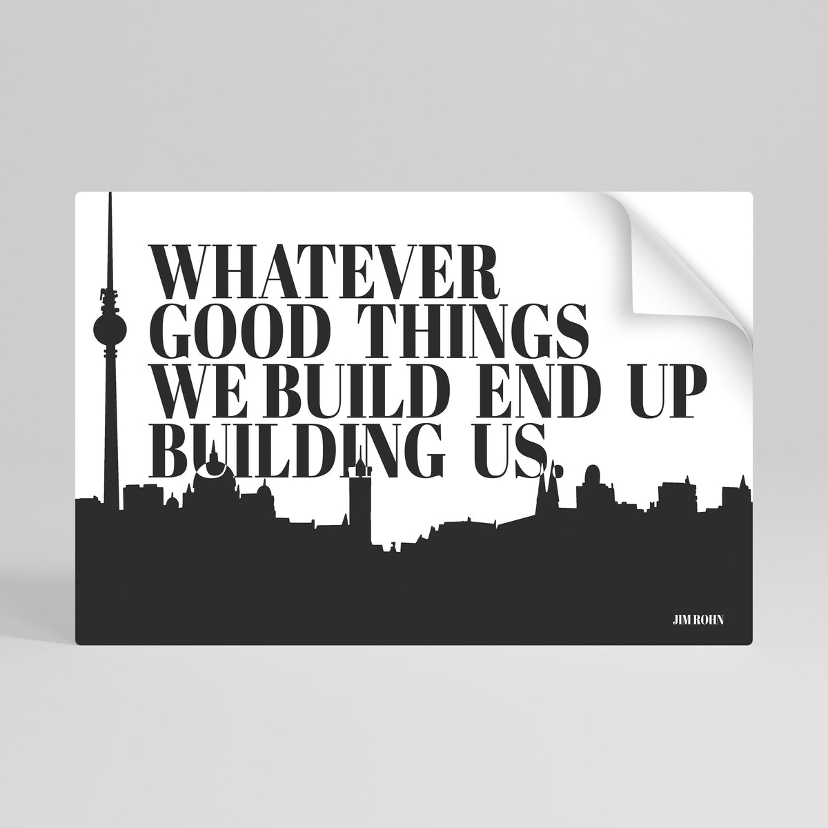 BUILDING OUR LEGACY Póster Autocolante Horizontal