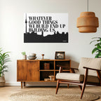 BUILDING OUR LEGACY Peel and Stick Horizontal Poster