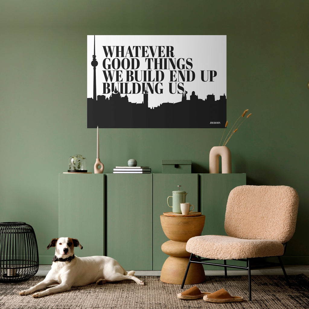 BUILDING OUR LEGACY Peel and Stick Horizontal Poster