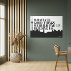 BUILDING OUR LEGACY Peel and Stick Horizontal Poster