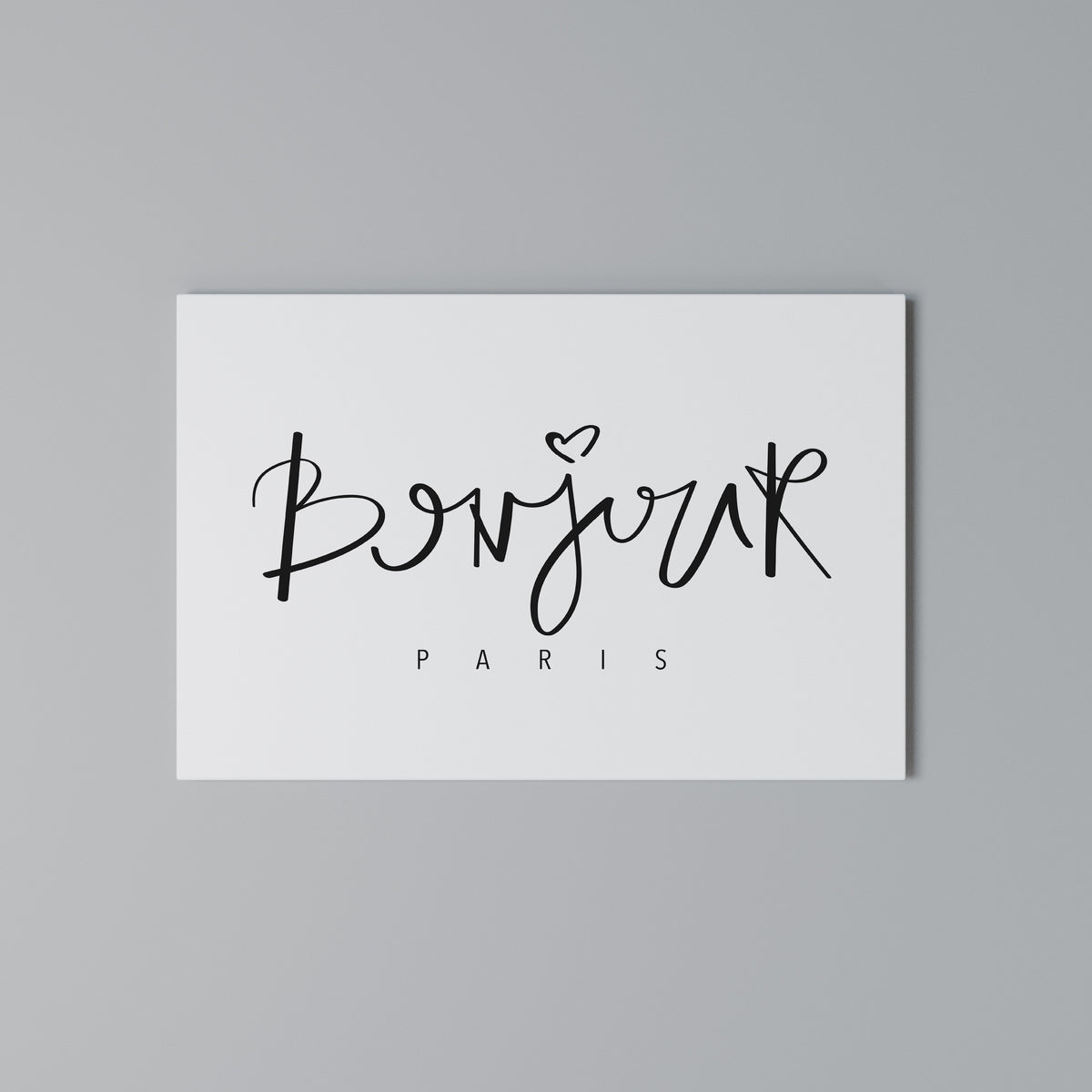BONJOUR LOVE Horizontal Canvas Print