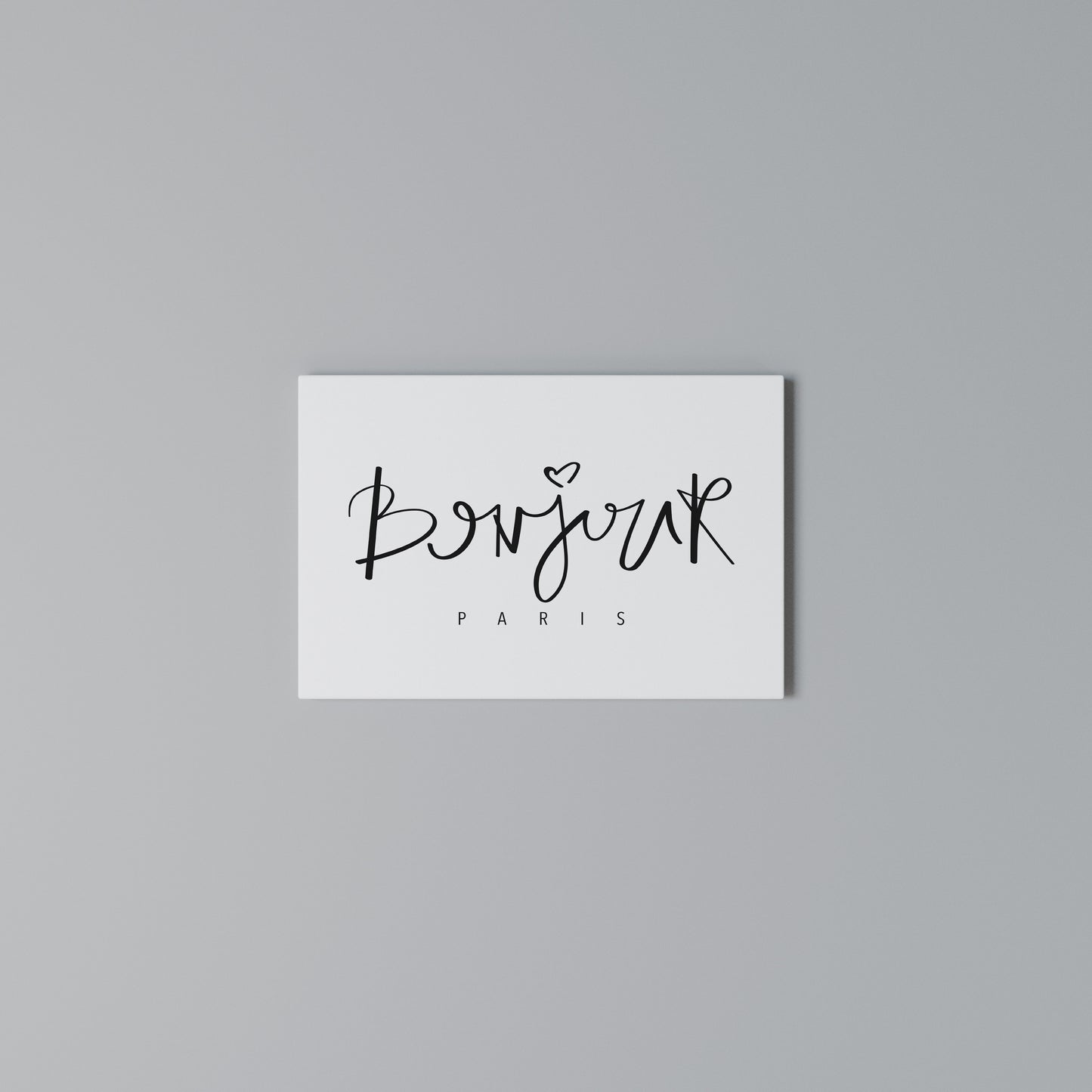 BONJOUR LOVE Horizontal Canvas Print