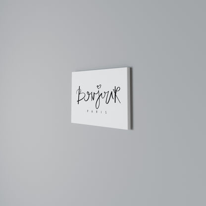 BONJOUR LOVE Horizontal Canvas Print
