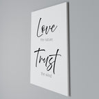 BREEZY BELIEFS Quadro em tela vertical