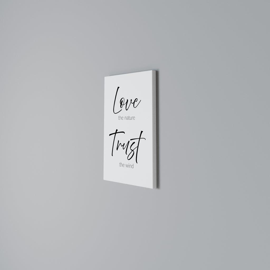 BREEZY BELIEFS Quadro em tela vertical