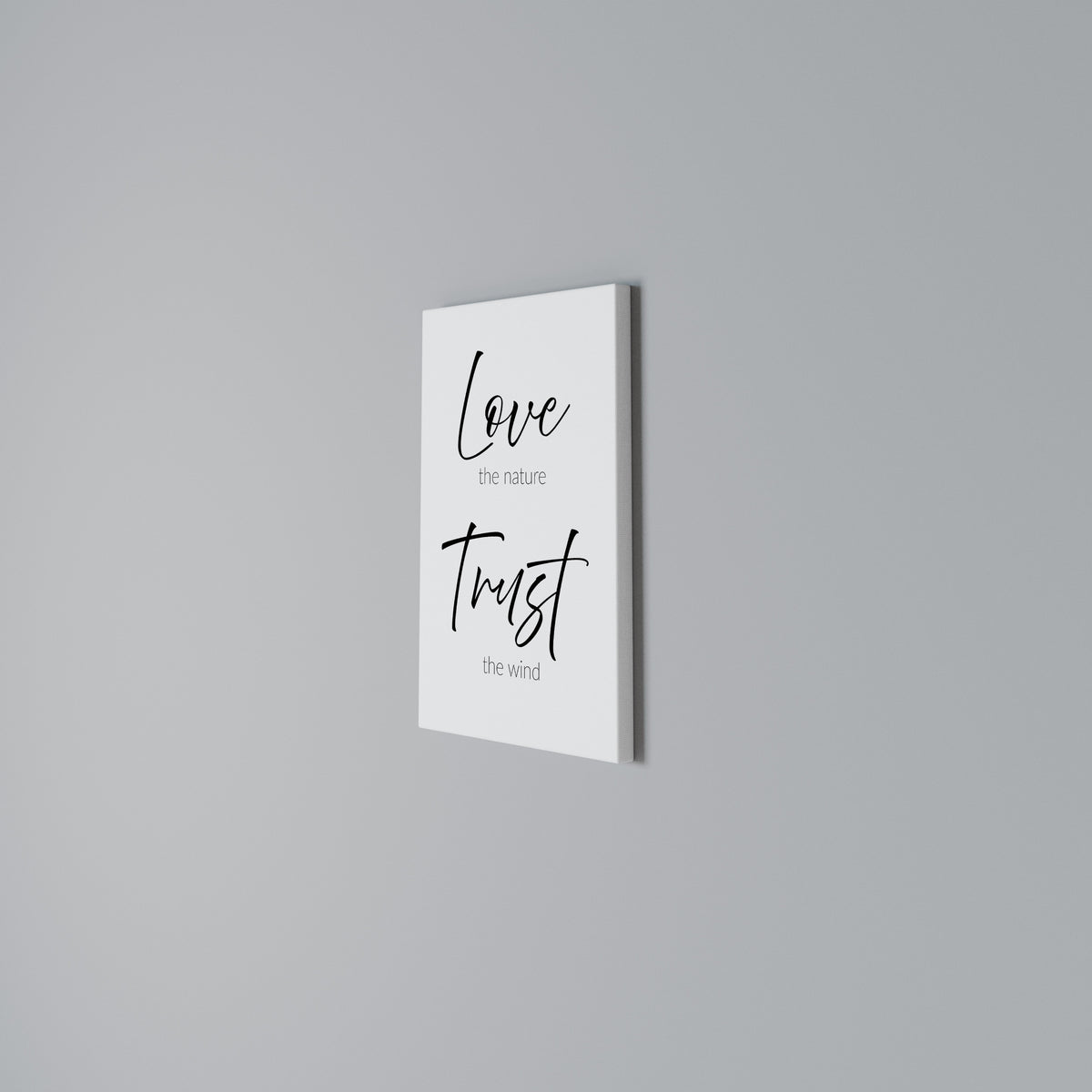 BREEZY BELIEFS Quadro em tela vertical