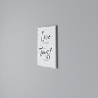 BREEZY BELIEFS Quadro em tela vertical