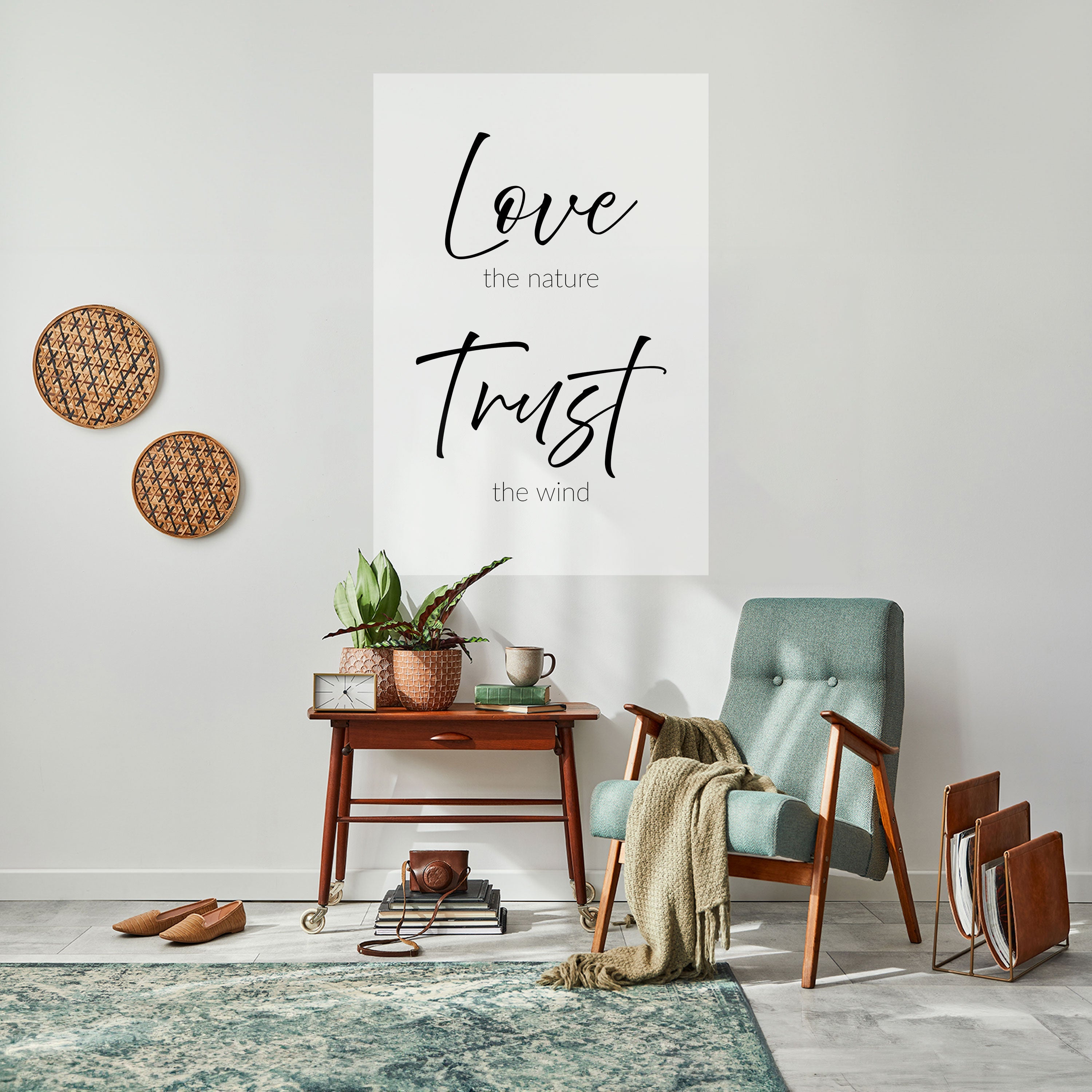 BREEZY BELIEFS Poster Vertical Autocolante