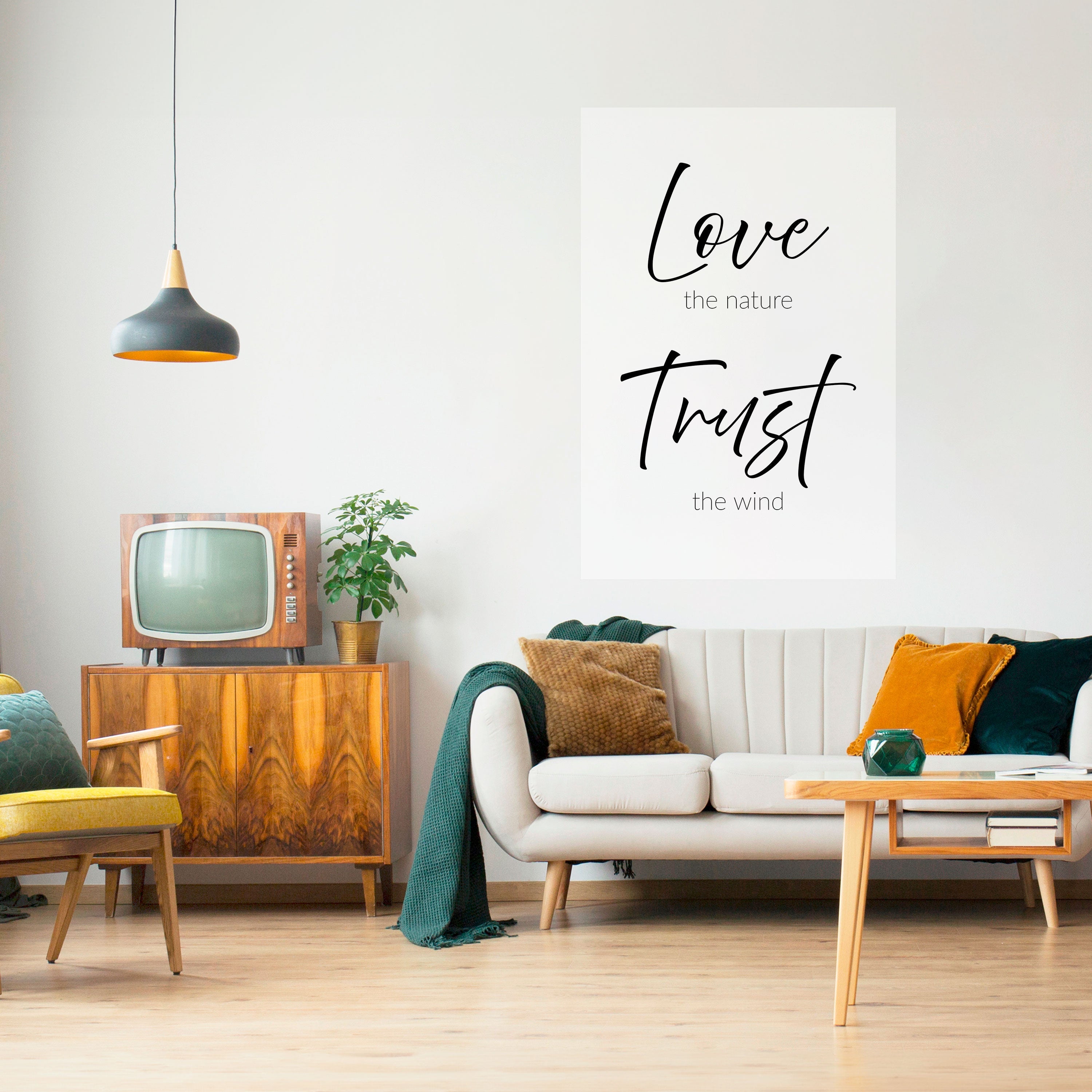 BREEZY BELIEFS Poster Vertical Autocolante