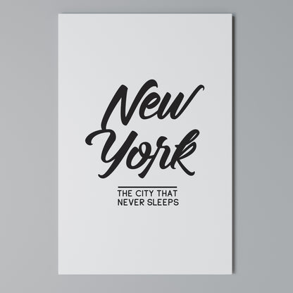 AWAKE IN NYC Quadro em tela vertical